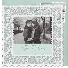'Lovely Lace' Wedding Save the Date