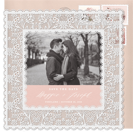'Lovely Lace' Wedding Save the Date
