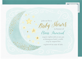 'Sparkling Stars' Baby Shower Invitation