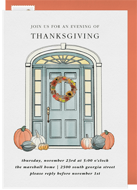 'A Sweet Thanksgiving' Thanksgiving Invitation