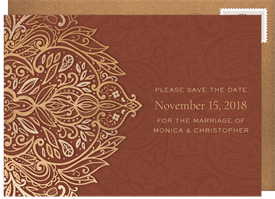 'Arabesque Style' Wedding Save the Date