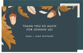 'Lovely Oak Leaves' Thanksgiving Thank You Note