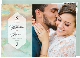 'Romantic Watercolor' Wedding Save the Date
