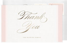 'Classic Baby Shower' Baby Shower Thank You Note