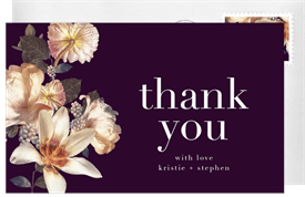 'Botanical Ampersand' Wedding Thank You Note