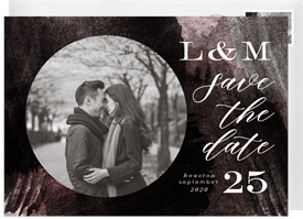 'Bold Grid' Wedding Save the Date