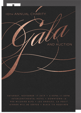 'Grand Gala' Gala Invitation