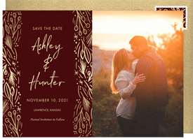 'Sprigs of Pine' Wedding Save the Date