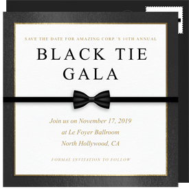 'Black Tie Affair' Gala Save the Date