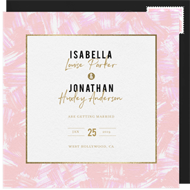 'Bold Brushstrokes' Wedding Save the Date