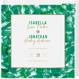 'Bold Brushstrokes' Wedding Save the Date