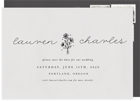 'Sweet Blossom Accent' Wedding Save the Date