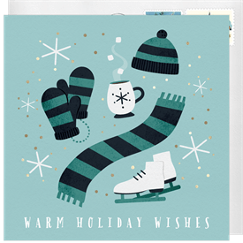 'Snow Day Classics' Business Holiday Greetings Card