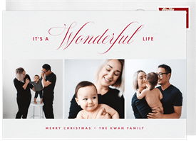 'Wonderful Life' Christmas Greetings Card