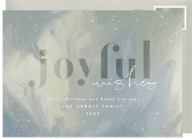 'Joyful Paint Strokes' Christmas Greetings Card