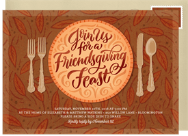 'A Friendsgiving Feast' Thanksgiving Invitation