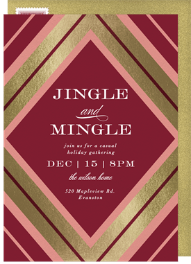 'Diamond Jingle' Christmas Party Invitation