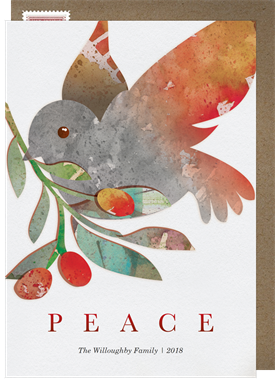 'Peaceful Dove' Holiday Greetings Card
