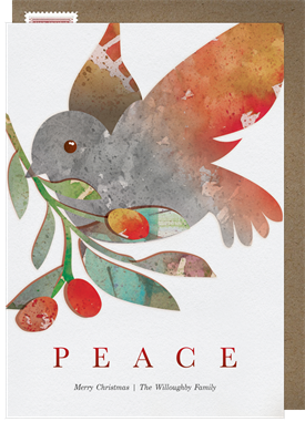 'Peaceful Dove' Christmas Greetings Card