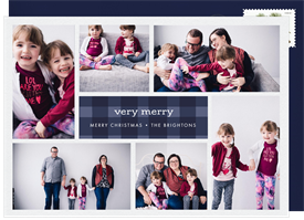 'Plaid Play' Christmas Greetings Card