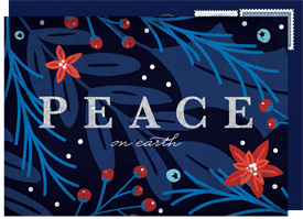 'Peace on Earth' Business Holiday Greetings Card