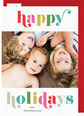 'Bold and Bright' Holiday Greetings Card