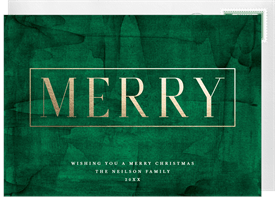 'Simply Merry' Christmas Greetings Card