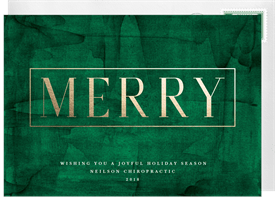 'Simply Merry' Business Holiday Greetings Card