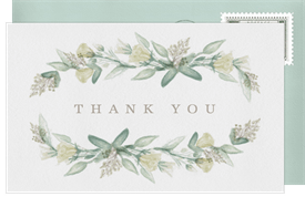 'Bouquet Ampersand' Wedding Thank You Note