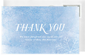 'Painterly Winter' Holiday Party Thank You Note