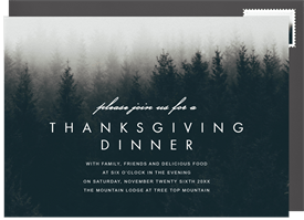 'Cold Weather' Thanksgiving Invitation