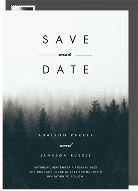 'Cold Weather' Wedding Save the Date