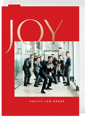 'Timeless Joy' Business Holiday Greetings Card