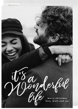 'It's a Wonderful Life' Holiday Greetings Card