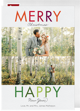 'Merry Happy' Holiday Greetings Card