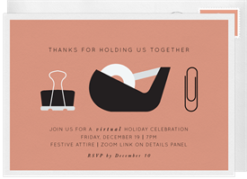 'Holding Us Together' Business Holiday Party Invitation