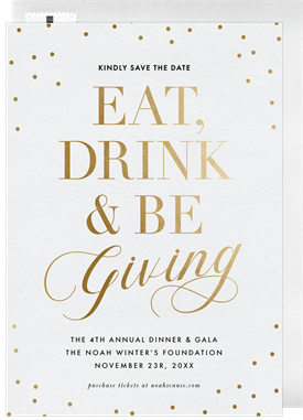 'Be Giving' Gala Save the Date