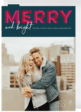 'Patterned Merry' Holiday Greetings Card