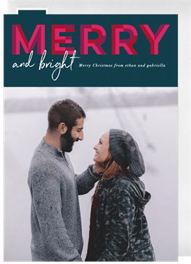 'Patterned Merry' Christmas Greetings Card