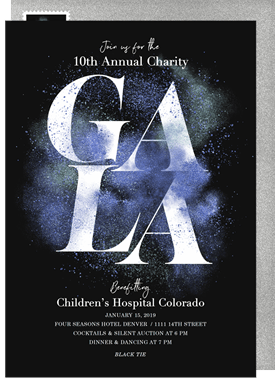 'Glitter Gala' Gala Invitation