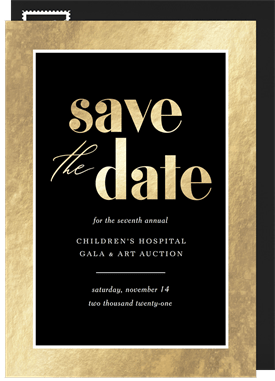 'Shimmering Gala' Gala Save the Date