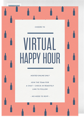 'Bottoms Up' Virtual Events Invitation