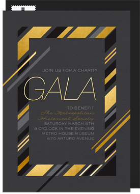 'Sliced Gala' Gala Invitation