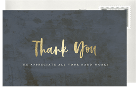 'Dramatic Watercolor' Grand opening Thank You Note