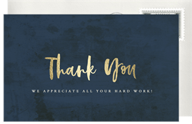 'Dramatic Watercolor' Grand opening Thank You Note
