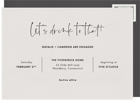 'Let's Drink to That' Party Invitation