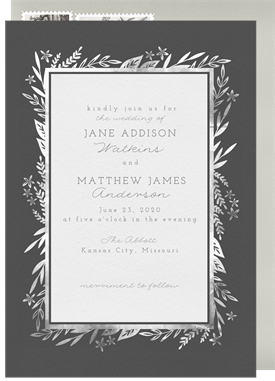 'Sweet Botanicals' Wedding Invitation