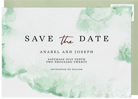 'Luxurious Watercolor' Wedding Save the Date