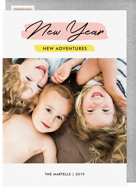 'New Year New Adventures' New Year's Greeting Card