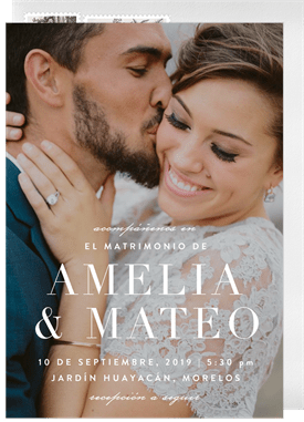 'Elegant Overlay' Wedding Invitation